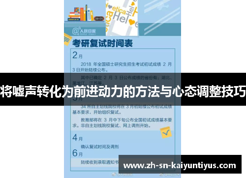 将嘘声转化为前进动力的方法与心态调整技巧 将嘘声转化为前进动力的方法与心态调整技巧
