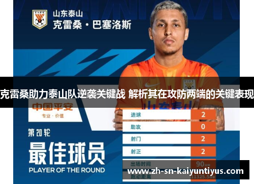 克雷桑助力泰山队逆袭关键战 解析其在攻防两端的关键表现