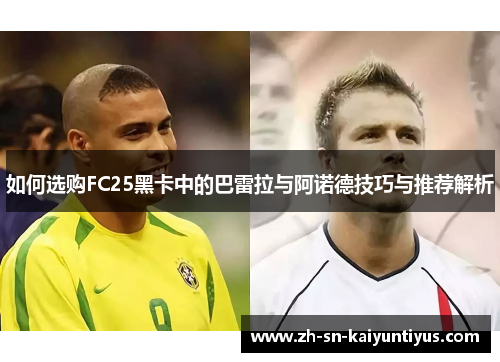 如何选购FC25黑卡中的巴雷拉与阿诺德技巧与推荐解析